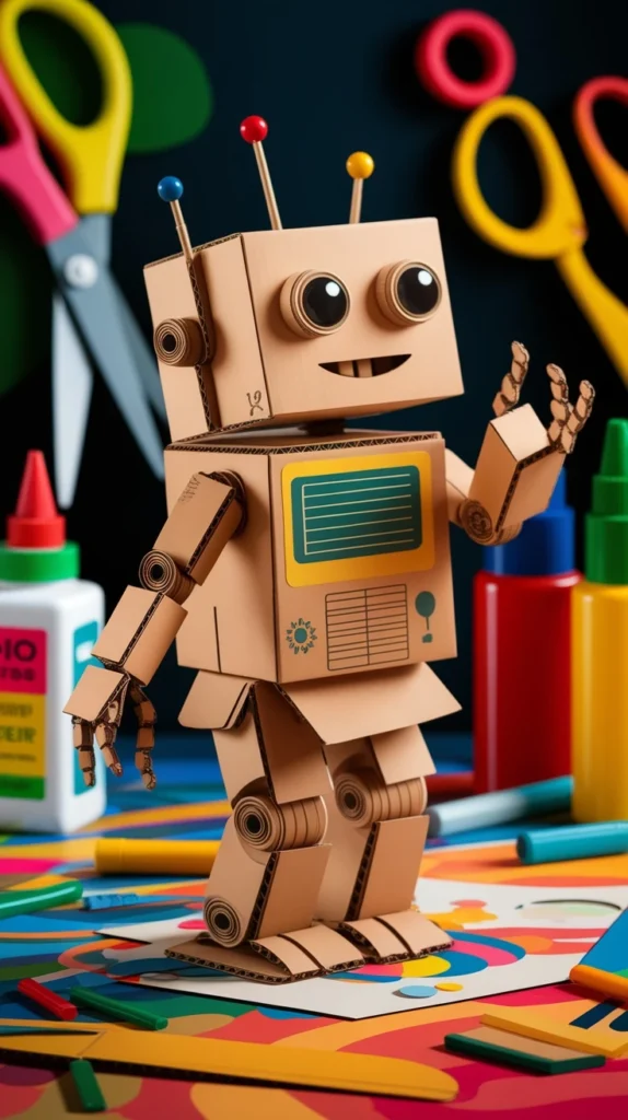 25 Genius Cardboard Craft Ideas You Need to Try Today! 13 Cardboard Balancing Robot