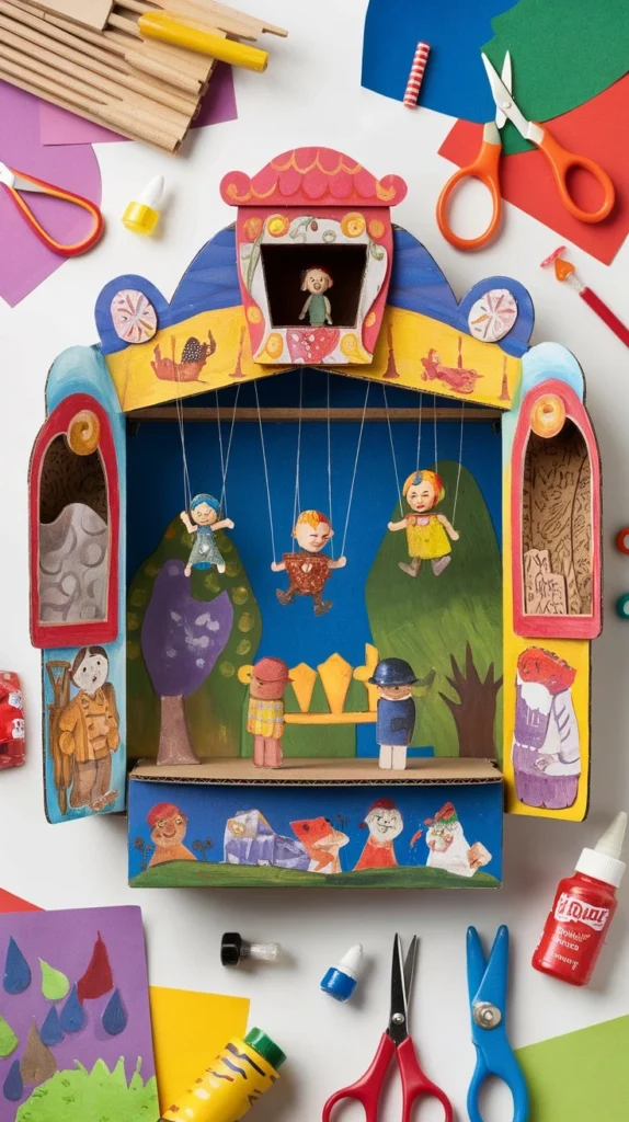 25 Genius Cardboard Craft Ideas You Need to Try Today! 19 Cardboard Puppet Theater