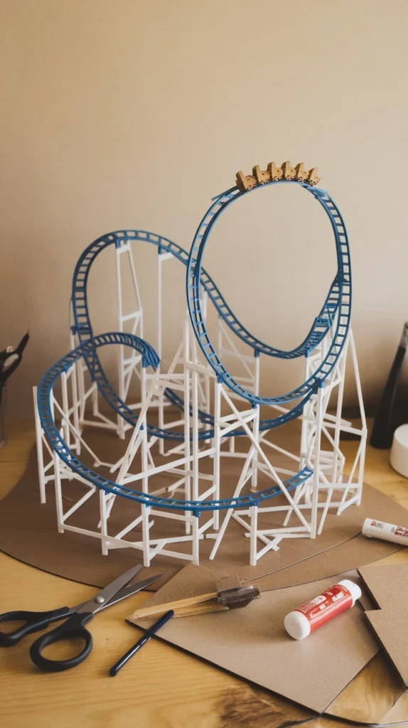 25 Genius Cardboard Craft Ideas You Need to Try Today! 26 Cardboard Roller Coaster Model