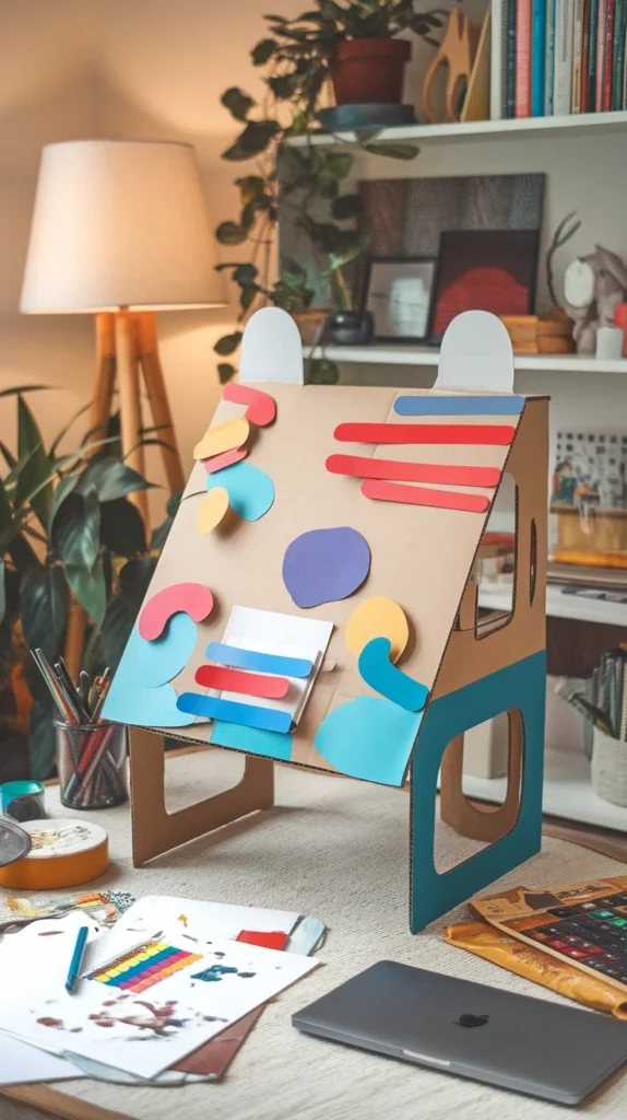 25 Genius Cardboard Craft Ideas You Need to Try Today! 4 Cardboard Standing Desk