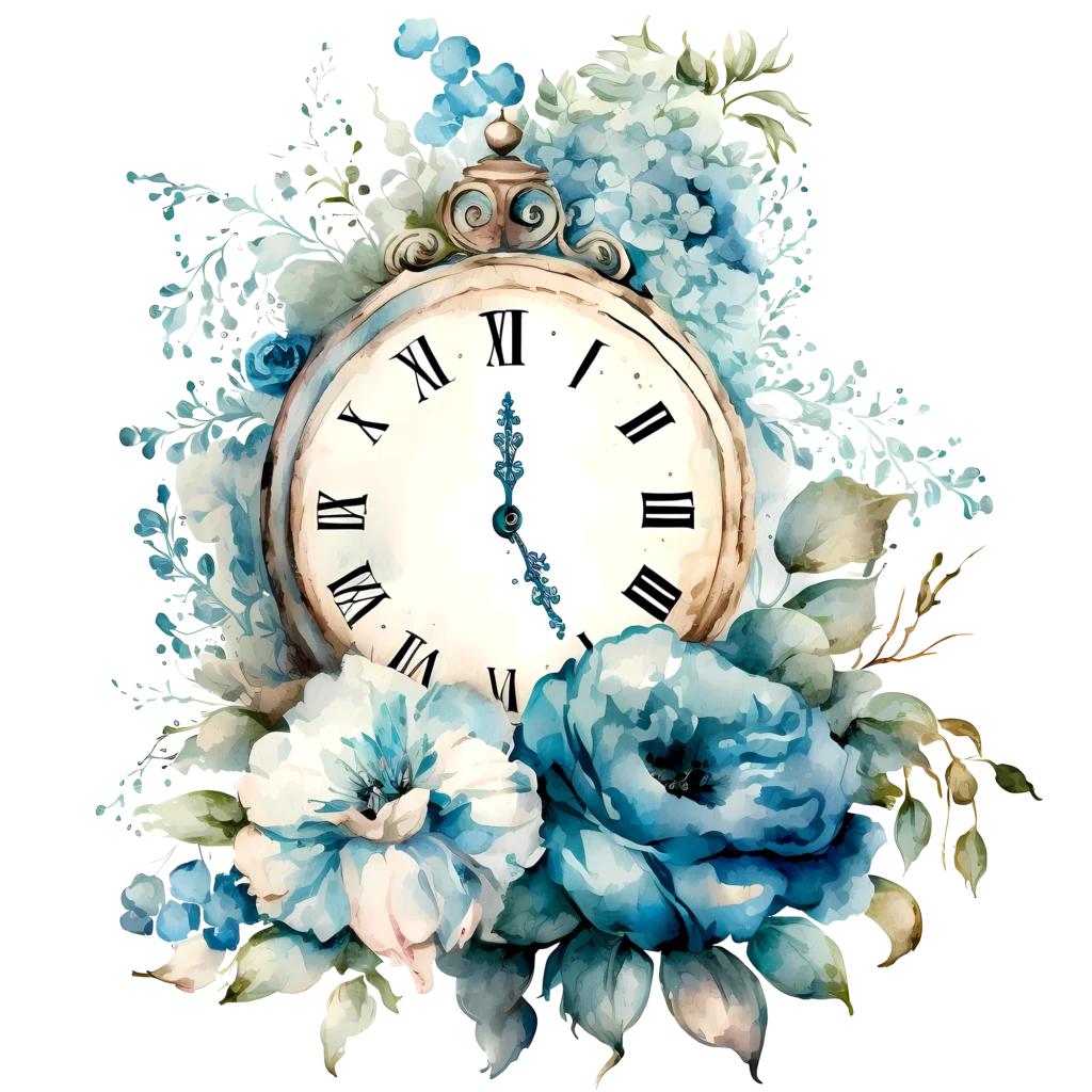 12 Blue Vintage Flower Clipart - Free Download 7 vintage blue flower clipart3 png