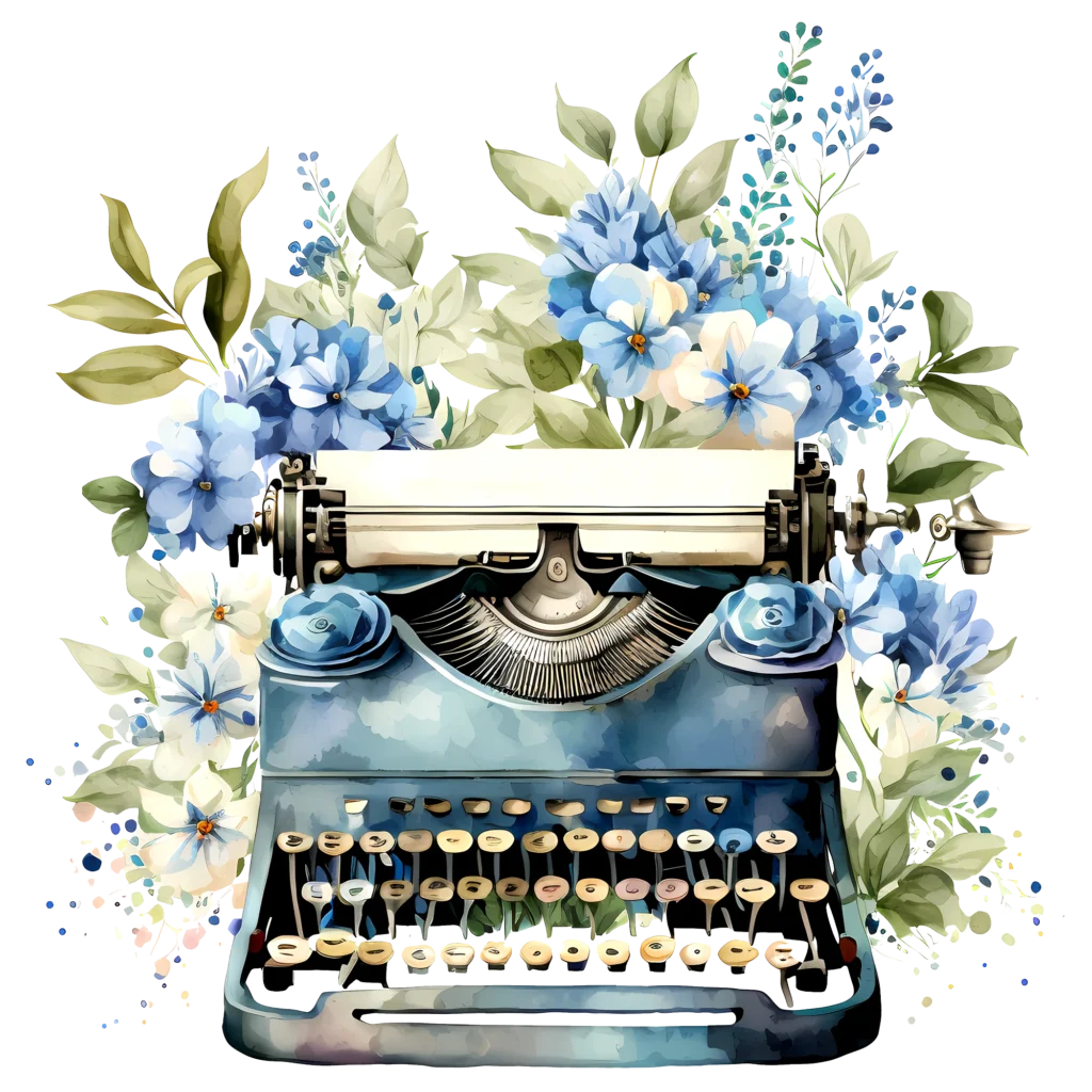 12 Blue Vintage Flower Clipart - Free Download 2 vintage blue flower clipart7 png